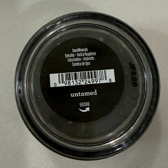 bareMinerals UNTAMED Eyeshadow Grey Cool Satin Loose Mineral 57 g / .02 oz NWT - Picture 1 of 3